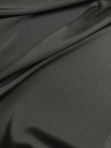Stretch Charmeuse Polyester Spandex Fabric - Black, 58/59" Width, Two-Way Stretch (1 Yard)