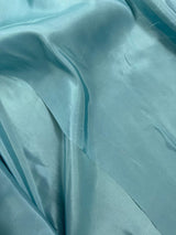 Blizzard Blue Polyester Taffeta Fabric - Solid Blizzard Blue, 58-59" Width (1 Yard)