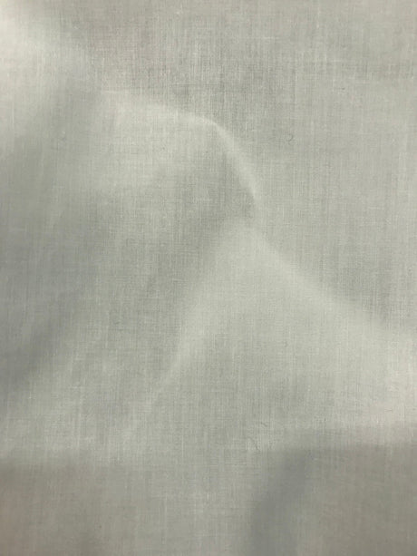 Broadcloth Poly Cotton Fabric - White, 58/59" Width (1 Yard)