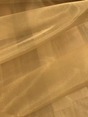 Crystal Organza Polyester Fabric - Gold, Sheer, 58-59" Width (1 Yard)
