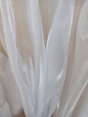 Liquid Organza Polyester Organza Fabric - White, Light Pink, Hot Pink, Sheer, 58-59" Width (1 Yard)