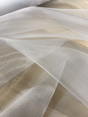Crystal Organza 100 Percent Polyester Fabric - White, Sheer, 58/59" Width (1 Yard)