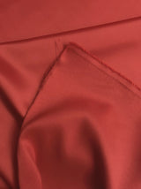 Peau De Soie Dull Satin Polyester Fabric - Red, 58/59" Width (1 Yard)