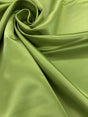 Peau De Soie Dull Satin Polyester Fabric - Avocado Green, 58/59" Width (1 Yard)