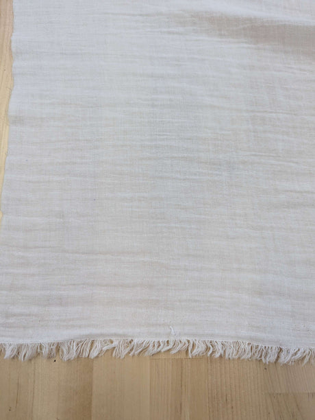 Double Cotton Gauze Cotton Fabric - Offwhite, 55/56" Width (1 Yard)