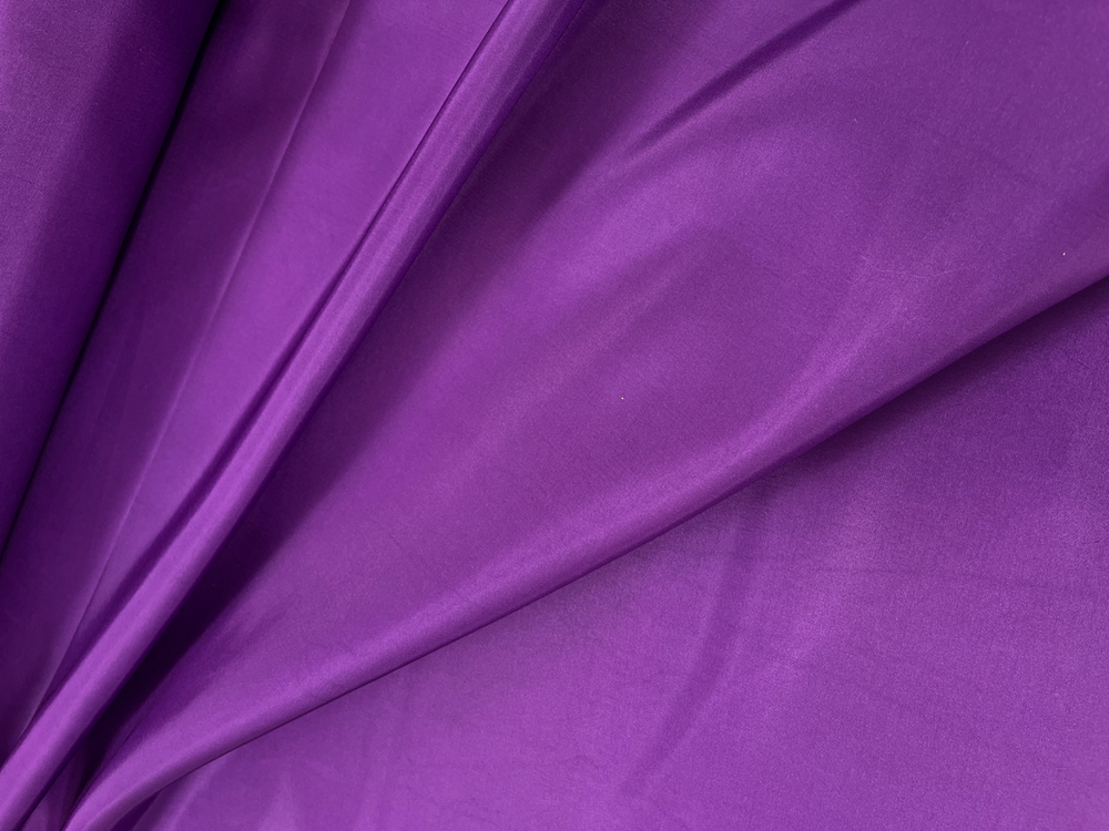 Vivid Purple Polyester Taffeta Fabric - Solid Vivid Purple, 58/59" Width (1 Yard)