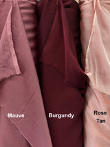 Two Tone Chiffon Polyester Fabric - Burgundy, Two Tone, 58/59" Width (1 Yard)