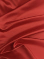 Peau De Soie Dull Satin Polyester Fabric - Red, 58/59" Width (1 Yard)