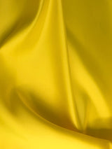 Dull Satin (Peau De Soie) Polyester Fabric - Yellow Matte Finish, 58/59" Width (1 Yard)