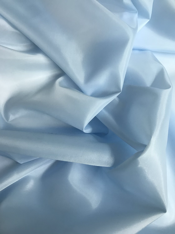 Baby Blue Polyester Lining Fabric - Baby Blue, Lightweight, 58/59" Width (1 Yard)