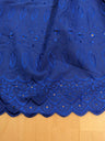 Cotton Eyelet Poly Cotton Fabric - Assorted Colors, Floral Eyelet Embroidery, Scalloped Borders, 44/45" Width (1 Yard)