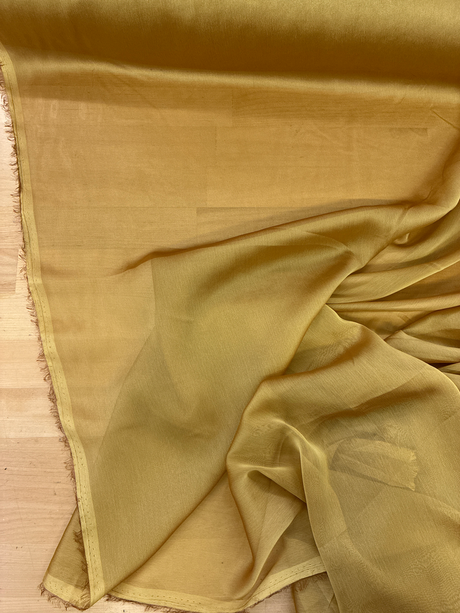 Two Tone Chiffon Polyester Fabric - Gold, 58/59" Width (1 Yard)