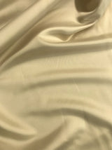 Dull Satin Peau De Soie Polyester Fabric - Light Champagne, 58/59" Width (1 Yard)