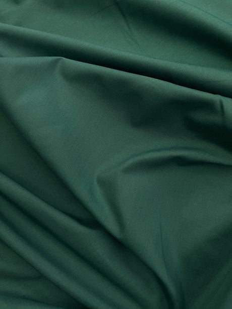 Hunter Green Poly Cotton Fabric - Hunter Green, Solid, 58/59" Width (1 Yard)