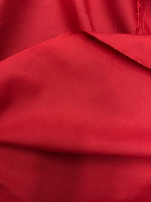 Classic Solid Poly Cotton Fabric - Red, 58-59" Width (1 Yard)