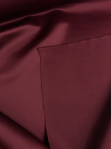 Peau De Soie Dull Satin Polyester Fabric - Burgundy, 58-59" Width (1 Yard)