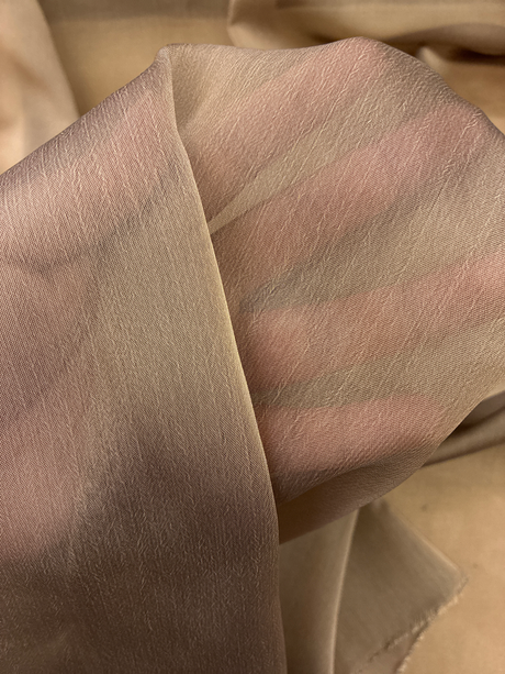 Two Tone Polyester Chiffon Fabric - Mocha Two-Tone, 58/59" Width (1 Yard)