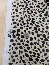 Printed Charmeuse Animal Print 100% Polyester Fabric - Light Brown/Tan Animal Print, 58/59" Width (1 Yard)
