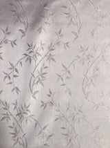 Ice Pink Metallic Vine Polyester Brocade Fabric - Ice Pink, Metallic Silver Vine Pattern, 58/59" Width (1 Yard)