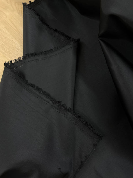 Solid Taffeta 100 Percent Polyester Fabric - Black, 58-59" Width (1 Yard)