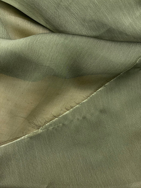 Two Tone Chiffon Polyester Fabric - Olive Green, 58/59" Width (1 Yard)