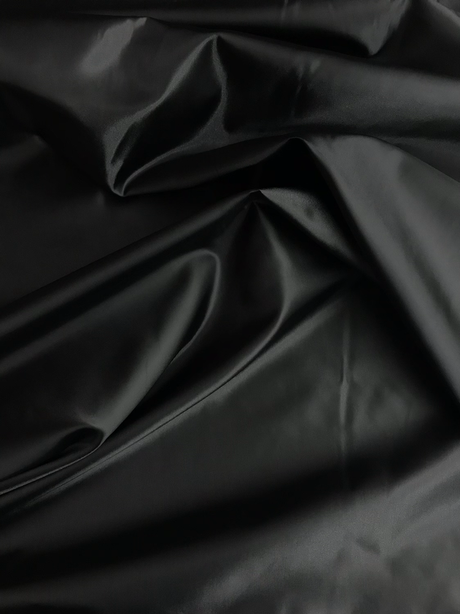 Black Polyester Lining Fabric - Solid, Lightweight, 58/59" Width (1 Yard)