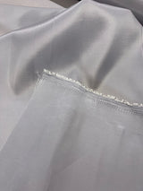 Taffeta Polyester Fabric - Silver Solid, 58/59" Width (1 Yard)