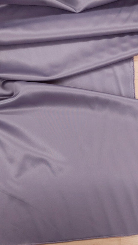 Victoria Dull Satin (Peau De Soie) Polyester Fabric - Victoria Lilac, 58/59" Width (1 Yard)