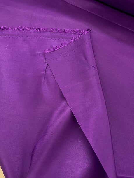 Vivid Purple Polyester Taffeta Fabric - Solid Vivid Purple, 58/59" Width (1 Yard)