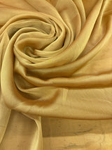 Two Tone Chiffon Polyester Fabric - Gold, 58/59" Width (1 Yard)