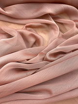 Two Tone Polyester Chiffon Fabric - Rose Tan, 58/59" Width (1 Yard)
