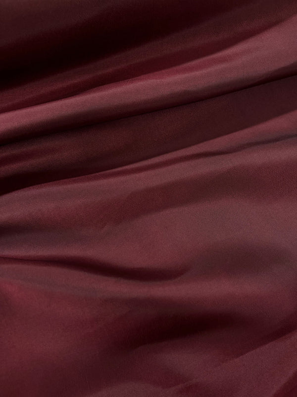 Burgundy Taffeta Polyester Fabric - Burgundy Solid, 58/59" Width (1 Yard)