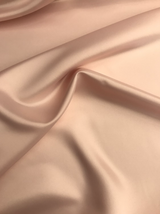 Peau De Soie Polyester Dull Satin Fabric - Blush Pink, 58/59" Width, Medium Weight (1 Yard)