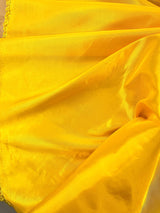 Mango Yellow Polyester Taffeta Fabric - Solid, 58/59" Width (1 Yard)