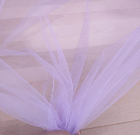 Crystal Tulle Mesh Polyester Fabric - Multiple Colors, Sheer Mesh, 58-59" Width (1 Yard)