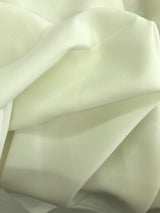 Poly Poplin Polyester Fabric - Ivory Solid, 58/59" Width (1 Yard)