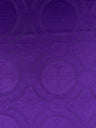 Church Cross Brocade Polyester Fabric - Matte Finish, Cross Pattern, 58/59" Width, 5 Colors (1 Yard)