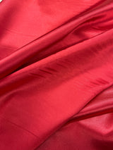 Stretch Charmeuse Polyester Spandex Fabric - Red, 58/59" Width (1 Yard)