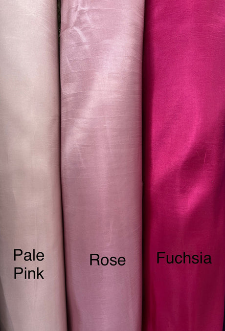 Rose Polyester Taffeta Fabric - Solid Rose, 58/59" Width (1 Yard)