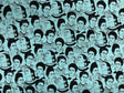 Robert Kaufman Frida Cotton Fabric - Blue Frida Face Print, 44/45" Width (1 Yard)