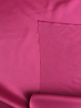 Peau De Soie Dull Satin Polyester Fabric - Fuchsia Matte Finish, 58/59" Width (1 Yard)