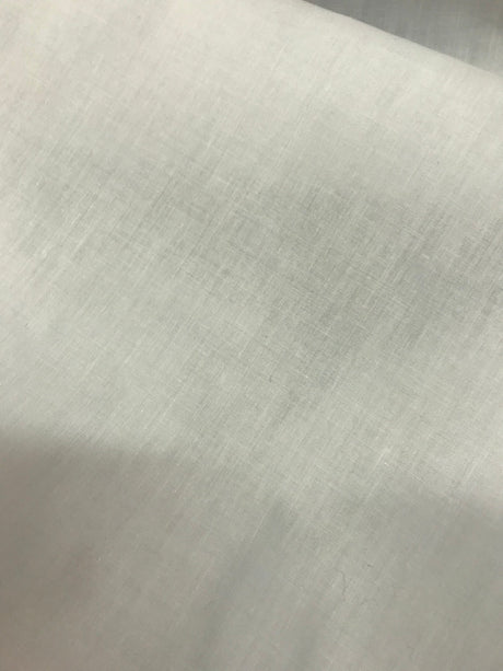 Broadcloth Poly Cotton Fabric - White, 58/59" Width (1 Yard)