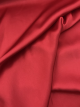 Charmeuse Polyester Fabric - Red, 58/59" Width (1 Yard)