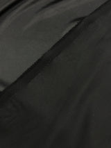 Stretch Charmeuse Polyester Spandex Fabric - Black, 58/59" Width, Two-Way Stretch (1 Yard)