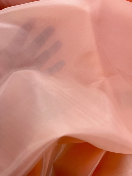 Solid Lining 100 Percent Polyester Fabric - Peach, 58-59" Width (1 Yard)