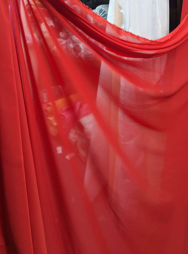 Sheer Chiffon Polyester Fabric - Multiple Colors, 58/59" Width (1 Roll/100 Yards)