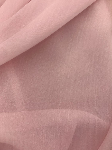 Two Tone Chiffon Polyester Fabric - Pink, 58-59" Width (1 Yard)