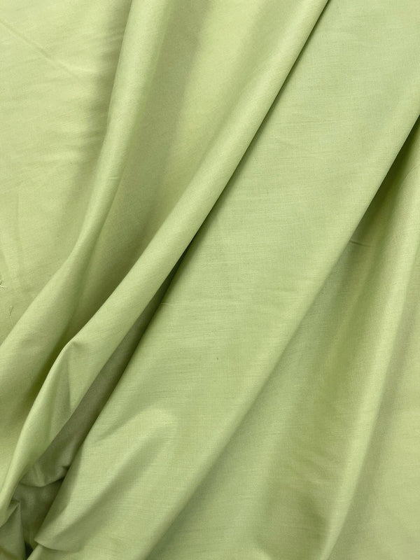 Sage Green Poly Cotton Fabric - Sage Green, 58/59" Width, Lightweight (1 Yard)