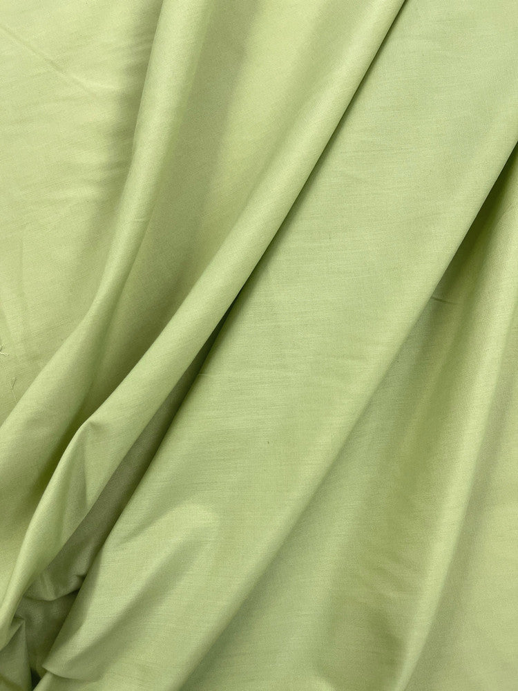 Sage Green Poly Cotton Fabric - Sage Green, 58/59" Width, Lightweight (1 Yard)