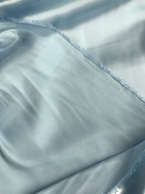 Baby Blue Charmeuse Polyester Fabric - Baby Blue, 58/59" Width (1 Yard)